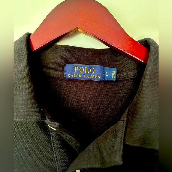 Ralph Lauren Men’s Black Polo with Yellow RL Logo - Picture 3 of 3